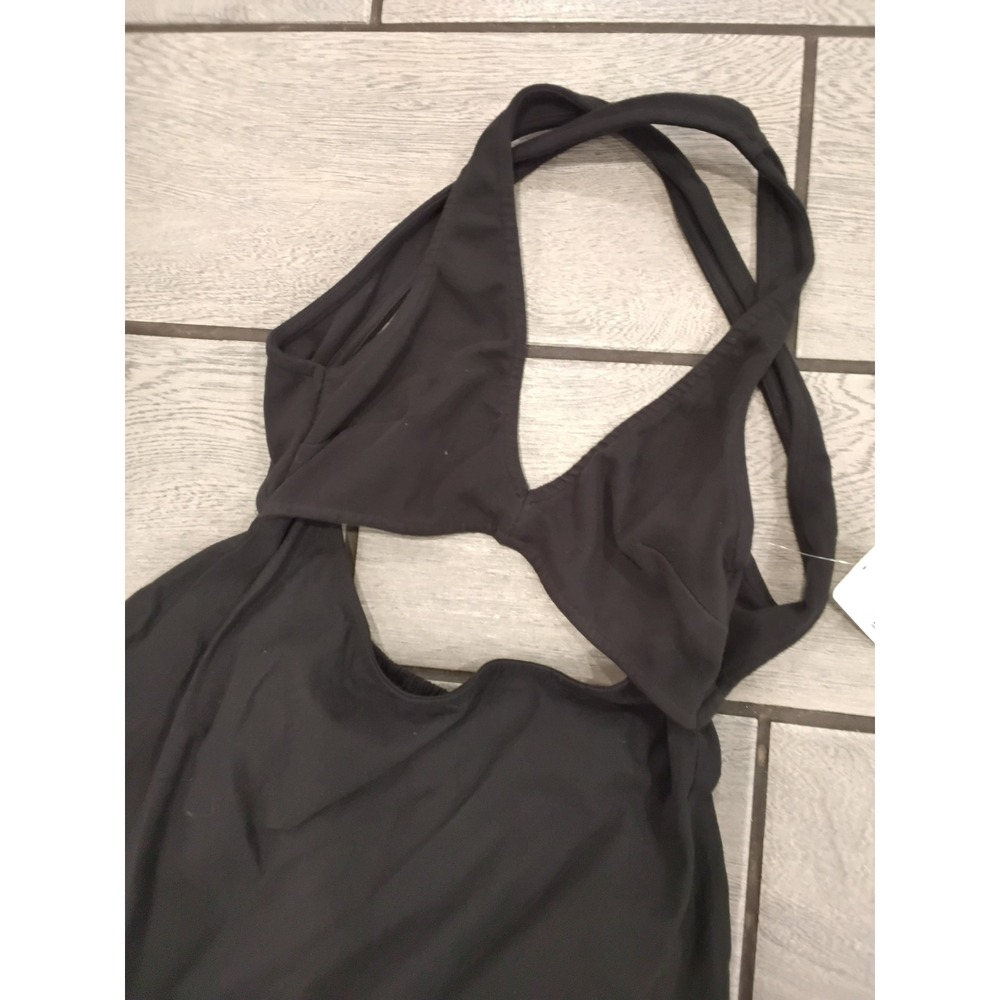 Free People Veranda Mini Dress Black Cutout Strappy Back OB2289222 Size S NEW - Picture 8 of 8